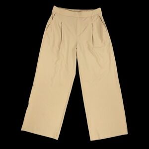 Lou & Grey Pants Women LP (32x27 Beige Wanderweave Wide Leg Stretch NWT